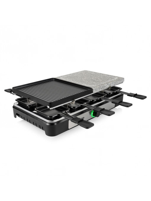 Gratar electric gourmet, cu piatra si raclete Tristar RA-2747, pentru 8 persoane