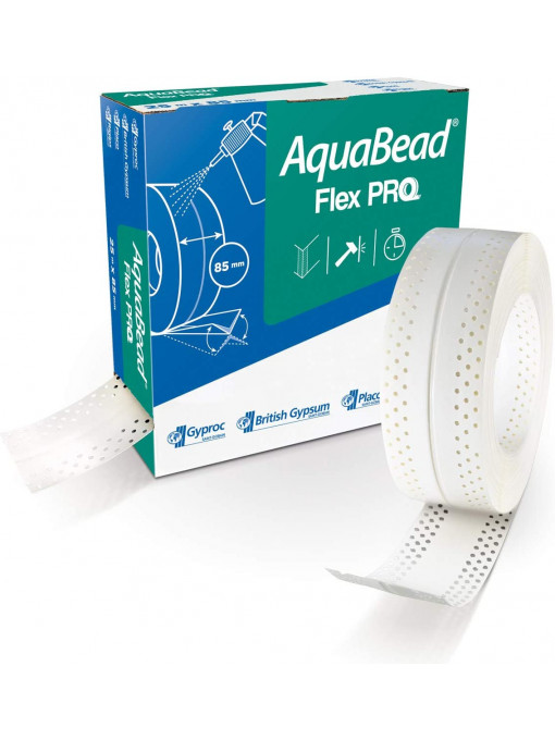 Bandă autoadezivă AquaBead Flex PRO 25m, albă