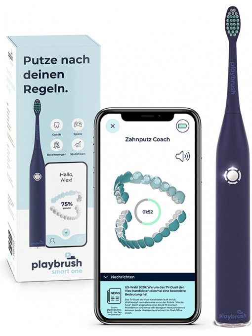 Periuță de dinți electrică Playbrush Smart One, bleumarin