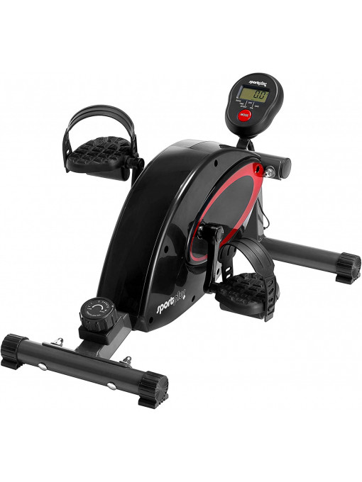 Mini bicicletă fitness SportPlus SP-HT-0001, cu ecran și sistem de frânare magnetic, 8 niveluri de rezistență