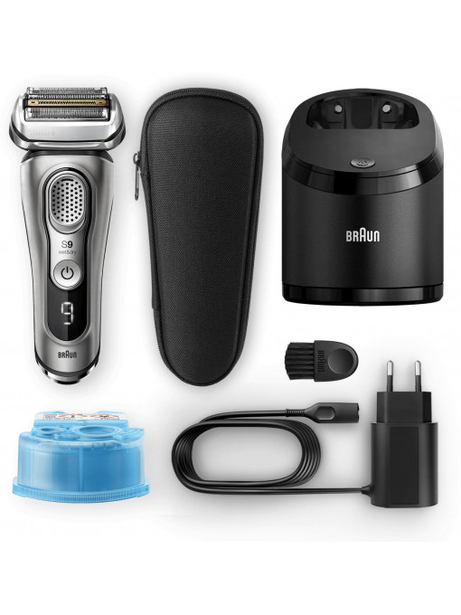 Aparat de ras electric Braun Series 9 9365cc Wet&Dry cu statie de curatare