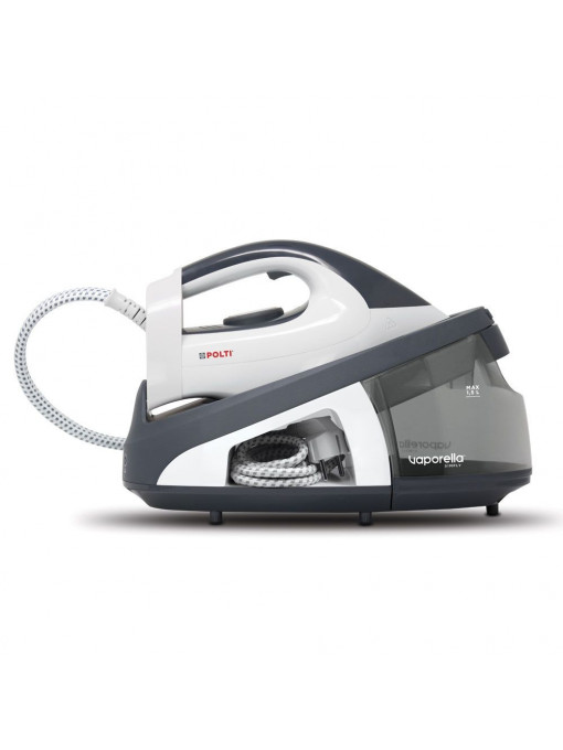 Stație de călcat Polti Vaporella Simply VS10.10 cu talpă ceramică, 2200 W 6.5 Bar, culoare alb-gri