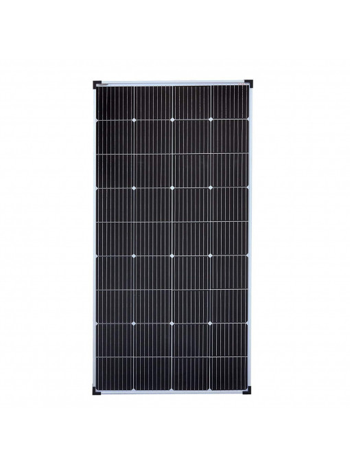 Panou solar monocristalin PERC Mono 190W 12V 9 bar, ideal pentru rulotă, foișor de grădină, barcă (70 x 43.5 x 3.5 cm)