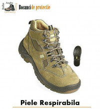 Bocanci comozi de protectie S1P piele Nubuck Emerald