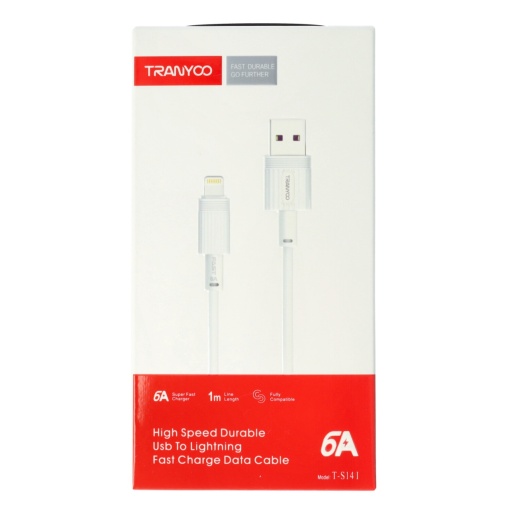 Cablu date USB - Lightning Fast Charge 6A TRANYOO T-S14 L
