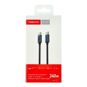 Cablu date Type-C - Type-C 240W Fast Charge TRANYOO CC-7