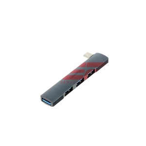 HUB extindere 4 in 1 cu conector Type-C TRANYOO HB8-C - Img 3