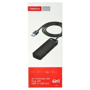 HUB extindere USB 4 in 1 TRANYOO HB2-A - Img 9