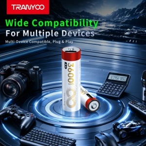 Set 4 acumulatori reincarcabili AA Tranyoo, Li-ion 1.5V, 3600 mWh, cu incarcare USB Type-C - Img 4