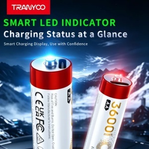 Set 4 acumulatori reincarcabili AAA Tranyoo, Li-ion 1.5V, 1300 mWh, cu incarcare USB Type-C - Img 3