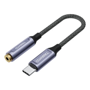 Adaptor audio jack 3.5mm - Type-C Tranyoo T-E8
