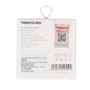 Handsfree audio stereo cu conector Lightning Tranyoo T-R17 - Img 3