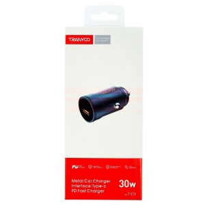 Incarcator auto Type-C PD 30W TRANYOO T-C26 BLACK - Img 1