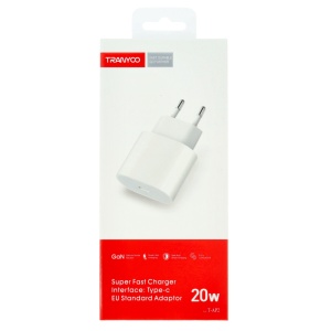 Incarcator retea Fast Charge USB-C 20W TRANYOO T-AP2 - Img 1