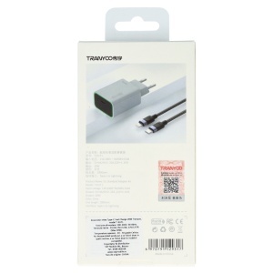 Incarcator retea Fast Charge USB-C - Lightning 20W TRANYOO T-EU7 L - Img 5