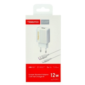Incarcator retea USB - Type-C 2.4A TRANYOO T-C03 C