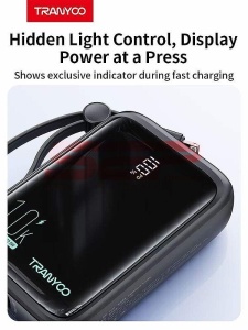 Acumulator universal extern Powerbank 10000mAh 22.5W Fast Charge Tranyoo T-K14 - Img 4