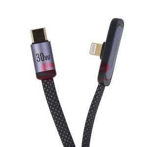 Cablu date 90 Angle Type-C - Lightning 30W Tranyoo CL-3 - Img 4