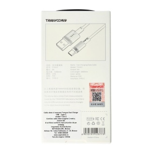 Cablu date USB - Type-C Fast Charge 6A TRANYOO T-S14 C - Img 2