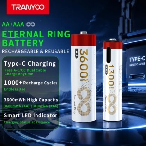 Set 4 acumulatori reincarcabili AA Tranyoo, Li-ion 1.5V, 3600 mWh, cu incarcare USB Type-C - Img 8