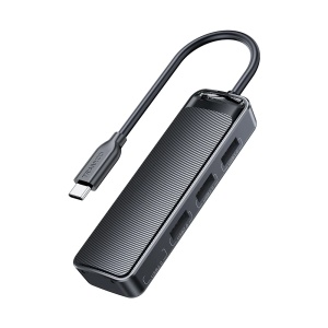 HUB extindere 4 in 1 cu conector Type-C TRANYOO HB1-C