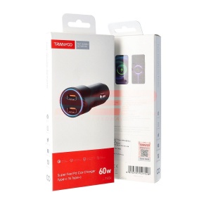 Incarcator auto Dual USB 2 x PD 5.0 TRANYOO 60W T-C24 - Img 1