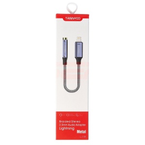 Adaptor audio jack 3.5mm - Lightning Tranyoo T-E9 - Img 1