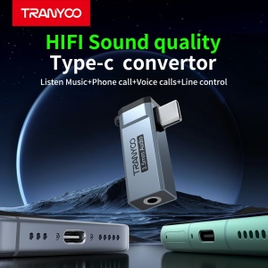 Adaptor audio jack 3.5mm - Type-C Tranyoo T-E20 - Img 5