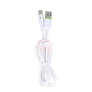 Cablu date soft silicone USB - Type-C TRANYOO Fast Charge T-X22 White - Img 2
