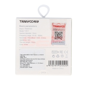 Handsfree audio stereo cu conector Lightning Tranyoo T-R17 - Img 3