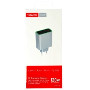 Incarcator retea Super Fast Charge USB-C 120W TRANYOO T-EU8 - Img 1