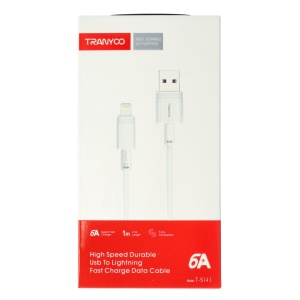 Cablu date USB - Lightning Fast Charge 6A TRANYOO T-S14 L - Img 1