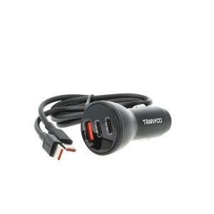 Incarcator auto 78W 2 x PD 30W + QC 5.0 cu cablu Type-C Tranyoo T-C25 - Img 5