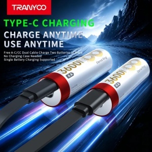 Set 4 acumulatori reincarcabili AA Tranyoo, Li-ion 1.5V, 3600 mWh, cu incarcare USB Type-C - Img 9