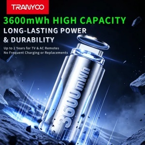 Set 4 acumulatori reincarcabili AAA Tranyoo, Li-ion 1.5V, 1300 mWh, cu incarcare USB Type-C - Img 8