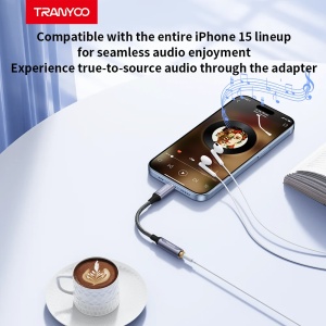 Adaptor audio jack 3.5mm - Type-C Tranyoo T-E8 - Img 6