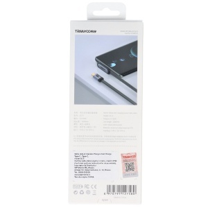 Cablu date 90 Angle Type-C - Type-C 65W Tranyoo CC-3 - Img 5