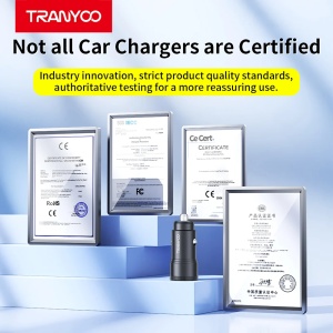 Incarcator auto Tranyoo T-C20, 2 porturi USB, 2.4A, 12W, carcasa din aluminiu, compatibil iOS si Android, Negru - Img 7