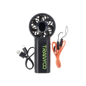 Ventilator portabil High Speed pliabil Tranyoo FF02 BLACK - Img 3