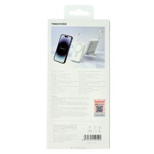Acumulator universal extern Powerbank Magnetic Wireless 10000mAh 15W Tranyoo T-F25 PURPLE - Img 2