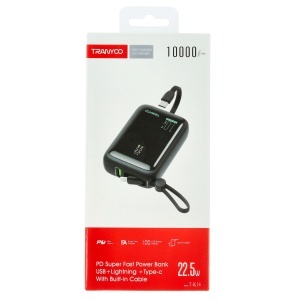 Acumulator universal extern Powerbank 10000mAh 22.5W Fast Charge Tranyoo T-K14 - Img 11
