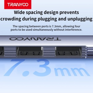 HUB extindere USB 4 in 1 TRANYOO HB9-A - Img 3