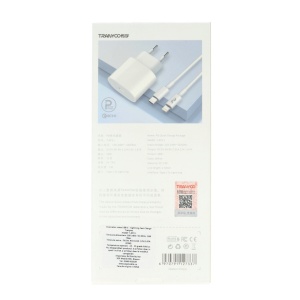 Incarcator retea Fast Charge Type-C - Lightning 20W TRANYOO T-AP2 L - Img 2