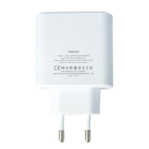 Incarcator retea Fast Charge Type-C - Type-C 45W TRANYOO T-SA7C WHITE - Img 3