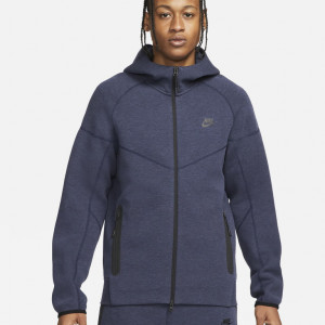Nike Sportswear Tech Fleece Windrunner Hoodie - Bleumarin Negru