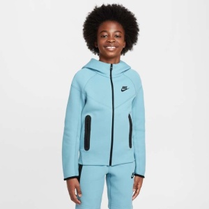 Hanorac Nike Sportswear Tech Fleece Kids Full-Zip Hoodie - Turcoaz