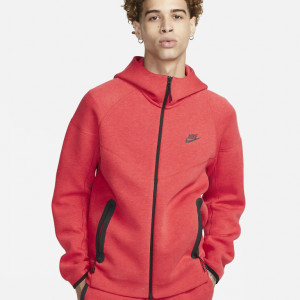 Nike Sportswear Tech Fleece Windrunner Hoodie - Rosu Negru