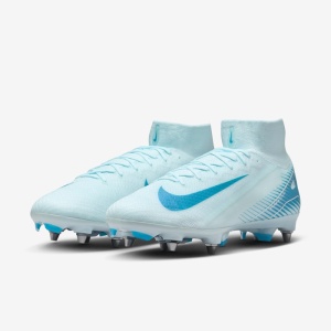 Nike Zoom Mercurial Superfly 10 Elite SG-PRO - Alb Albastru Deschis