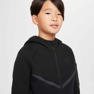 Hanorac Nike Sportswear Tech Fleece Kids Full-Zip Hoodie - Negru - Img 4