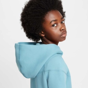 Hanorac Nike Sportswear Tech Fleece Kids Full-Zip Hoodie - Turcoaz - Img 4